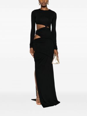 Asymetrické večerní šaty Concepto černé