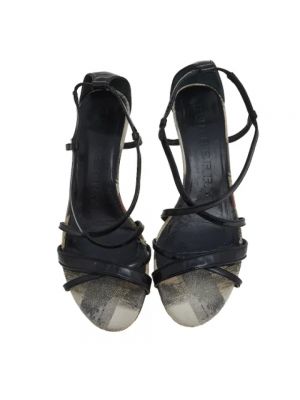 Sandały trekkingowe skórzane Burberry Vintage czarne