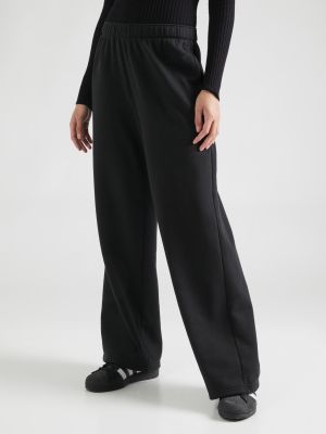 Широки панталони тип „марлен“ Hollister черно