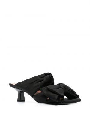 Sandales avec noeuds Ganni noir