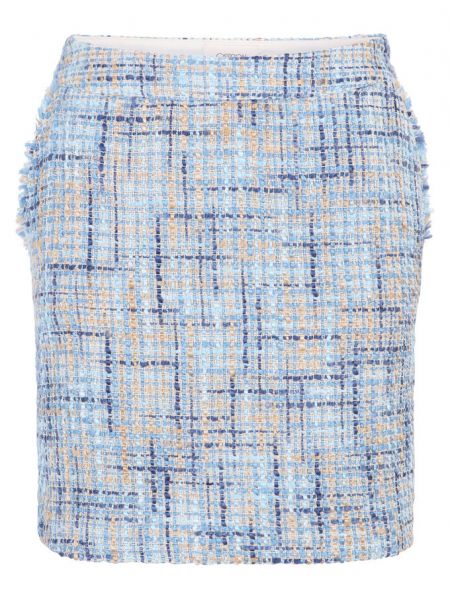 Твидовая юбка с карманами Cartoon синяя