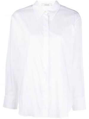Péřová bavlněná košile Dorothee Schumacher bílá