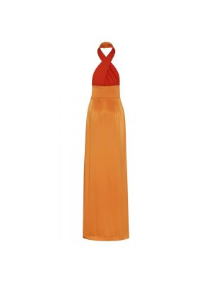 Vestido largo Mvp Wardrobe naranja