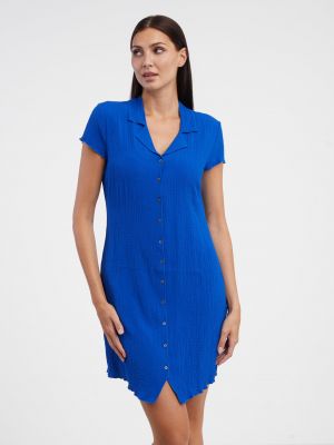 Košeľové šaty Tom Tailor Denim modrá