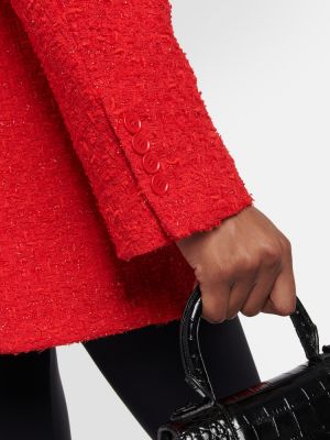 Blazer de tweed Balenciaga rojo