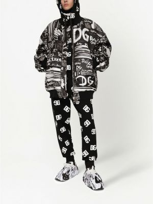 Oversize bomberjacke mit print Dolce & Gabbana