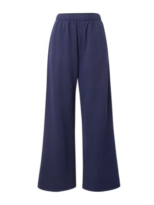 Широки панталони тип „марлен“ Hollister синьо