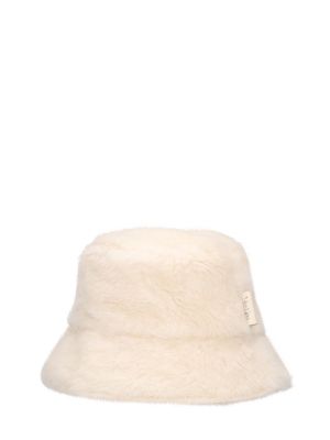 Vilnonis kepurė iš alpakos vilnos Max Mara balta