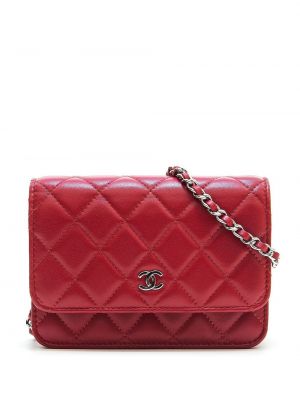 Colier matlasate Chanel Pre-owned roșu