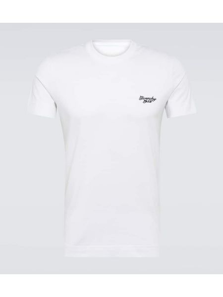 Kokvilnas t-krekls džersija Givenchy balts
