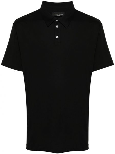 Jersey polo majica Roberto Collina črna