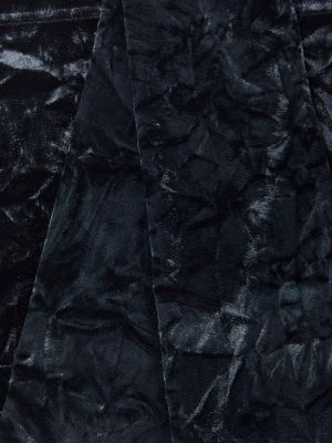 Sametové rukavice Versace černé