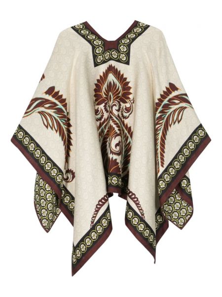 Schal aus baumwoll mit print mit paisleymuster Etro beige