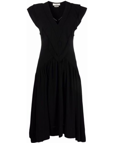Černé šaty ke kolenům Isabel Marant Etoile