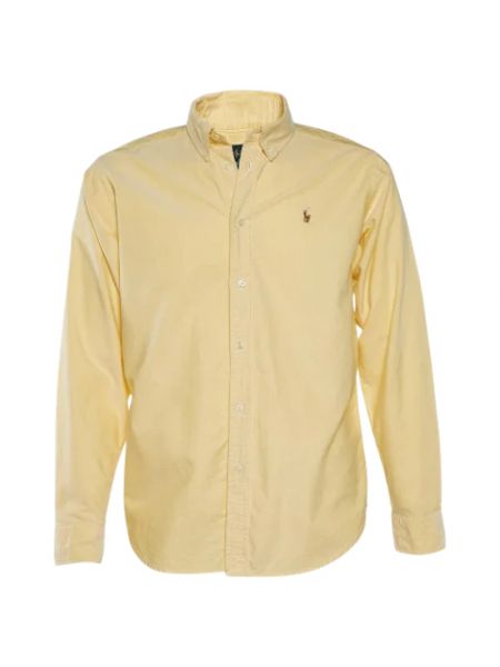 Top bawełniany Ralph Lauren Pre-owned żółty