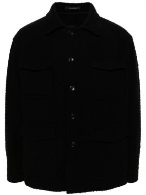 Vlnená bunda Tagliatore čierna