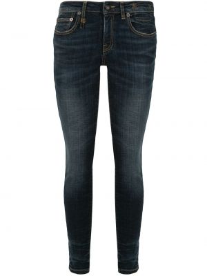 Vaqueros skinny de cintura baja R13 azul