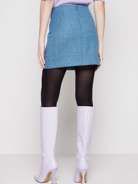 Mini spódniczka Nina Ricci niebieska