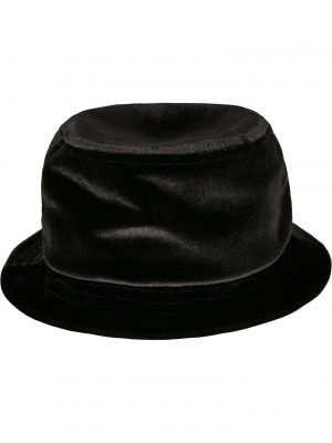 Aksamitny kapelusz Flexfit czarny