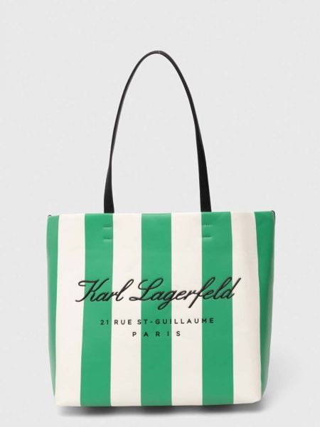 Shopperka Karl Lagerfeld zielona