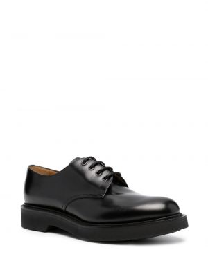 Leder derby schuhe Church's schwarz