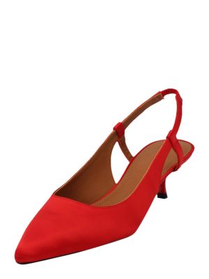 Cipele na petu s otvorenom petom Polo Ralph Lauren crvena