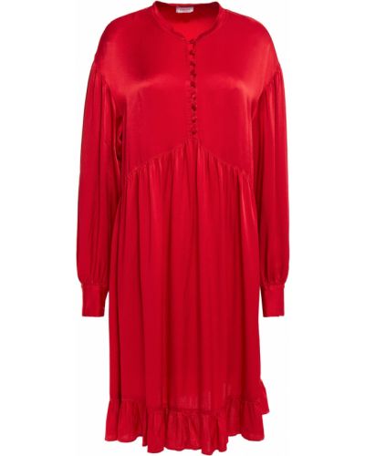 Сатиновое платье Ghost London, красное