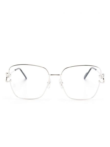 Γυαλιά Cartier Eyewear ασημί