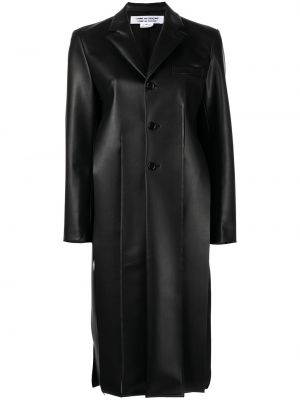 Пальто однобортное с бахромой Comme Des Garçons Comme Des Garçons, черное