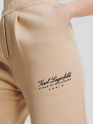 Spodnie sportowe Karl Lagerfeld beżowe