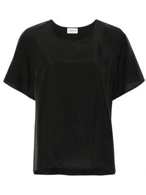 Сатенена блуза P.a.r.o.s.h. черно