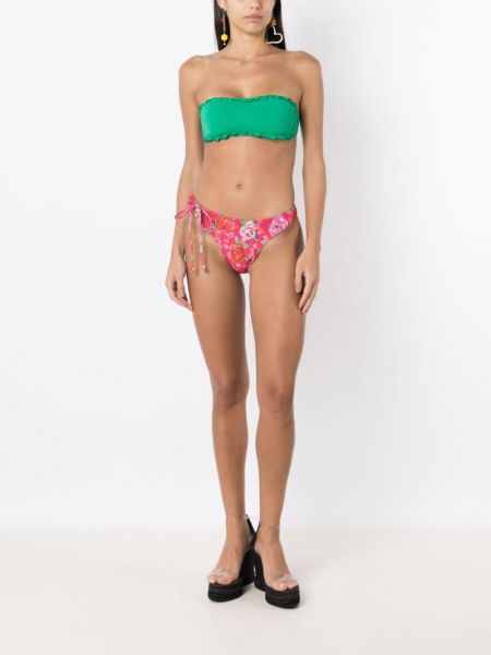 Bikini z falbankami Amir Slama zielony