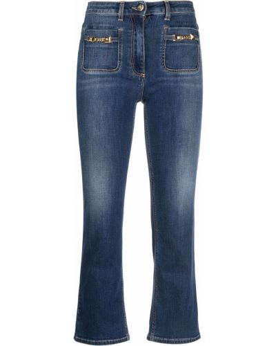 Slim fit skinny fit kavbojke Elisabetta Franchi modra