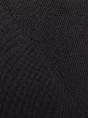 Bluza z kapturem z wysoką talią bawełniana Gucci czarna