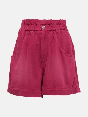 Kratke jeans hlače Marant Etoile roza