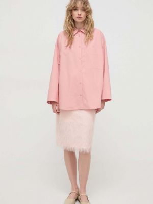 Laza szabású pamut ing By Malene Birger rózsaszín