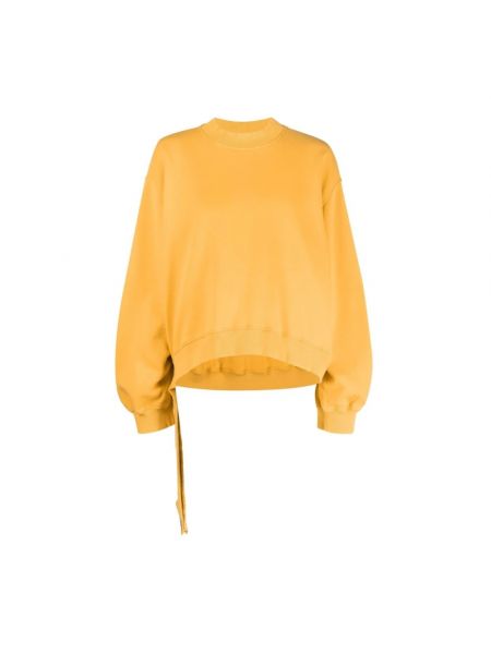 Dzianinowa bluza The Attico żółta