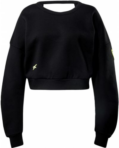 Пуловер с качулка Reebok черно