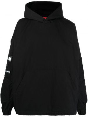Βαμβακερός φούτερ με κουκούλα 032c μαύρο