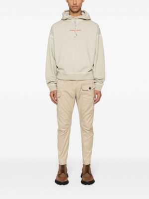 Pantalon cargo en coton avec poches Dsquared2 beige