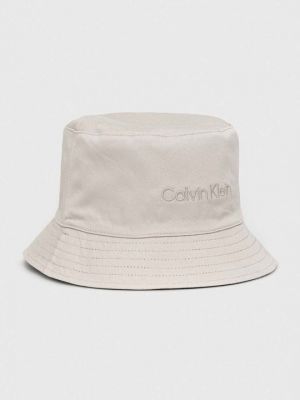 Двусторонняя хлопковая шапка Calvin Klein черная