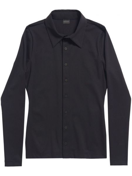 Džersinė marškiniai Balenciaga juoda
