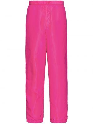Pantaloni cu picior drept Valentino roz