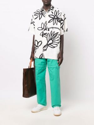 „cargo“ stiliaus kelnės Jacquemus žalia