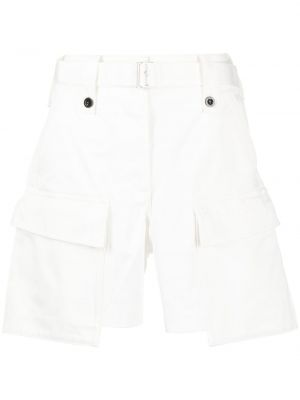 Cargo kratke hlače Sacai bela
