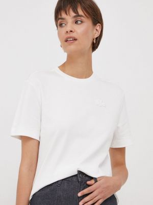 Koszulka bawełniana Lacoste biała