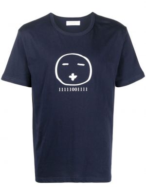 Тениска с принт Société Anonyme синьо