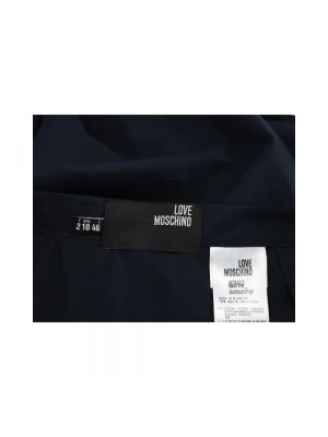 Falda de algodón Moschino Pre-owned azul