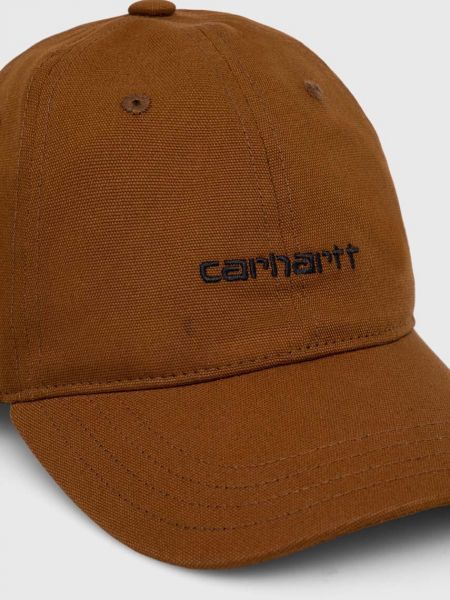 Βαμβακερό καπέλο Carhartt Wip καφέ