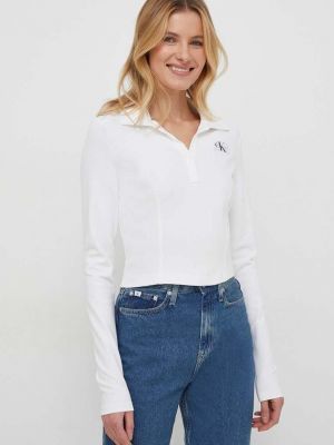 Longsleeve Calvin Klein Jeans biała